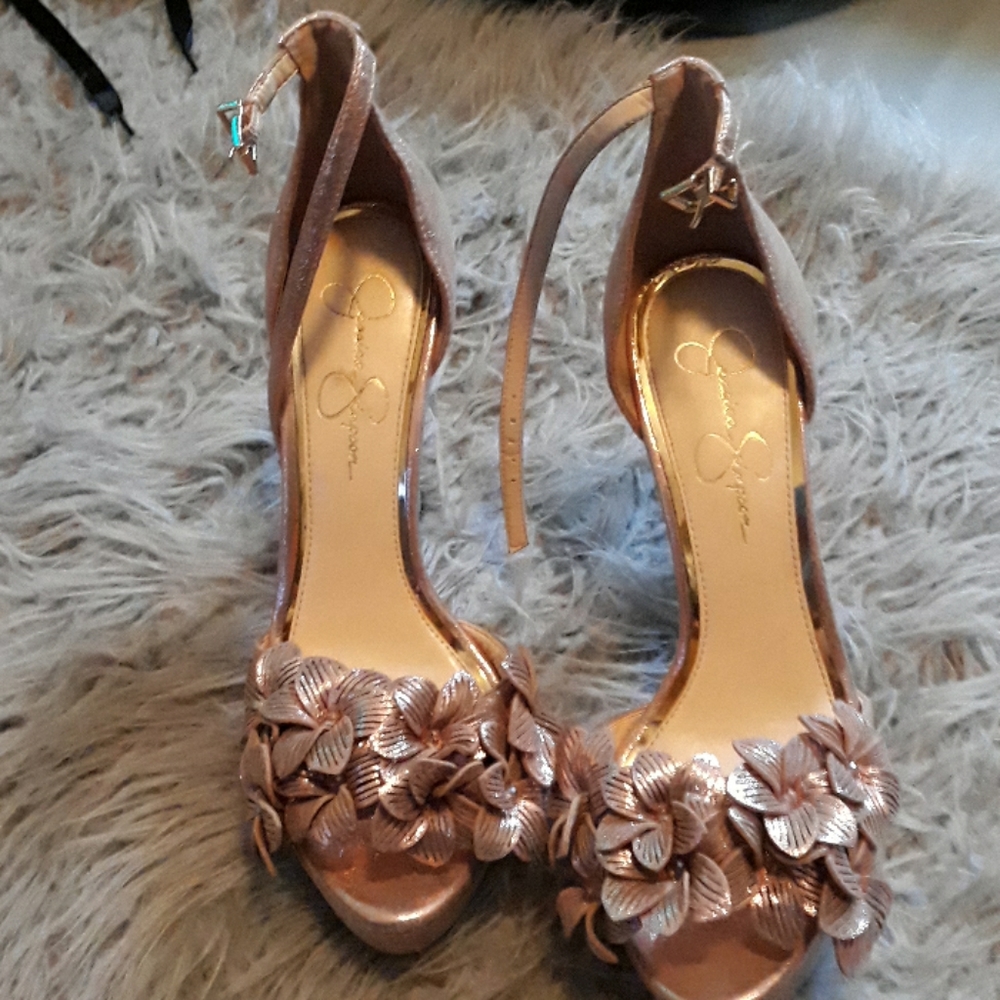 Rose gold Jessica Simpson heels